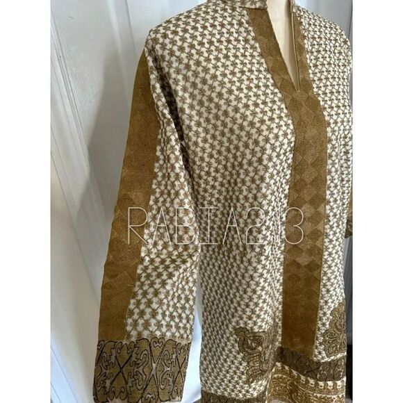 PAKISTANI INDIAN DESIGNER SEMI FORMAL KURTA DRESS - Picture 5 of 6